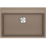 Sink Granite 76x51 free nested 1 bowl oyster, color: Brown Granite