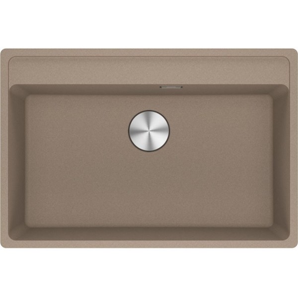 Sink Granite 76x51 free nested 1 bowl oyster, color: Brown Granite