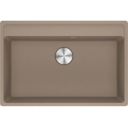 Νεροχύτης γρανιτένιος 76x51 χωρίς πάγκο ένθετος 1 γούρνα oyster, χρώμα: Καφέ Γρανιτένιοι