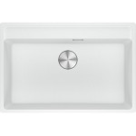 Sink Granite 76x51 free nested 1 bowl polar white, color: White Granite