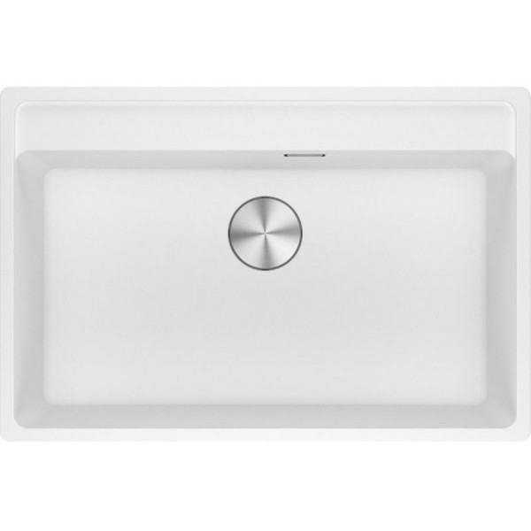 Sink Granite 76x51 free nested 1 bowl polar white, color: White Granite
