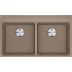 Sink Granite 86x51 free nested 2 cabinet oyster, color: Brown Granite