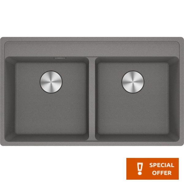 Sink Granite 86x51 free nested 2 cabinet stone grey, color: Grey Granite Sink Granite 86x51 free nested 2 cabinet stone grey, color: Grey Granite