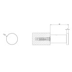 Άγκιστρο από inox μονό brushed steel, χρώμα: Χρωμέ επιφάνεια: Βουρτσισμένη Άγκιστρα Άγκιστρο από inox μονό brushed steel, χρώμα: Χρωμέ επιφάνεια: Βουρτσισμένη Άγκιστρα