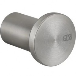 Άγκιστρο από inox μονό brushed steel, χρώμα: Χρωμέ επιφάνεια: Βουρτσισμένη Άγκιστρα