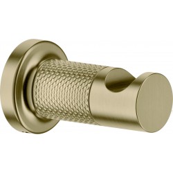 Άγκιστρο από inox μονό Brass Brushed PVD, χρώμα: Χρυσό επιφάνεια: Βουρτσισμένη Άγκιστρα