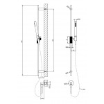 Βέργα ντους 90cm από ορείχαλκο Finox Brushed Nickel με τηλέφωνο, σπιράλ & παροχή, χρώμα: Χρωμέ επιφάνεια: Βουρτσισμένη Βέργες ντους Βέργα ντους 90cm από ορείχαλκο Finox Brushed Nickel με τηλέφωνο, σπιράλ & παροχή, χρώμα: Χρωμέ επιφάνεια: Βουρτσισμένη Βέργες ντους