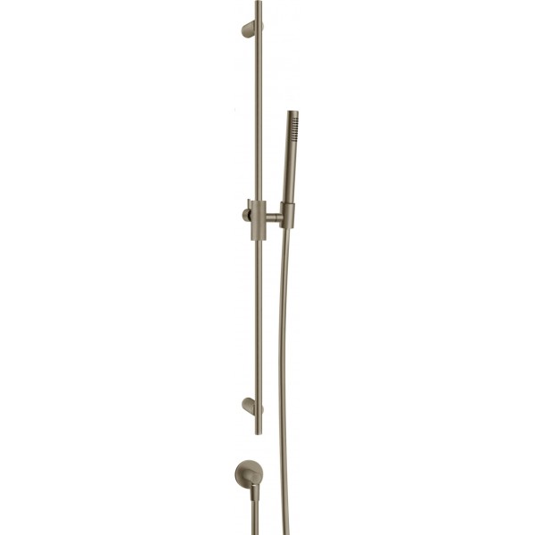 Βέργα ντους 90cm από ορείχαλκο Finox Brushed Nickel με τηλέφωνο, σπιράλ & παροχή, χρώμα: Χρωμέ επιφάνεια: Βουρτσισμένη Βέργες ντους Βέργα ντους 90cm από ορείχαλκο Finox Brushed Nickel με τηλέφωνο, σπιράλ & παροχή, χρώμα: Χρωμέ επιφάνεια: Βουρτσισμένη Βέργες ντους