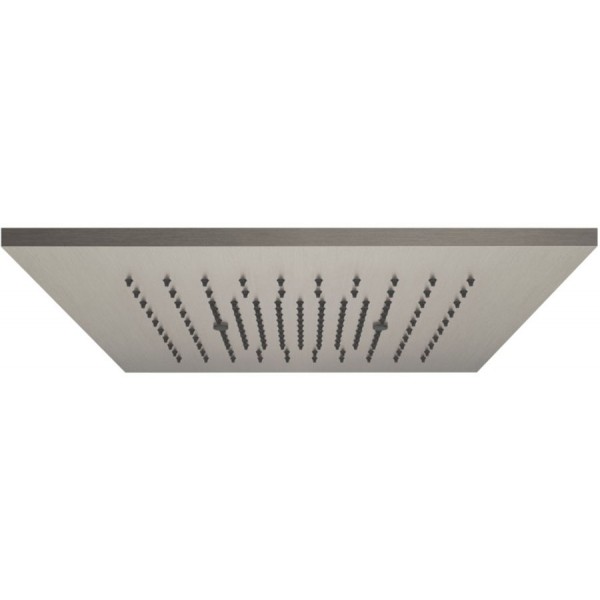 Overhead shower brushed steel 35x35 material: Inox, color: Black surface: Brushed Overhead showers Overhead shower brushed steel 35x35 material: Inox, color: Black surface: Brushed Overhead showers