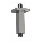 Κεφαλή ντους οροφής 30x30 από ABS 1 ροής & βραχίονα 10cm, χρώμα: Χρωμέ επιφάνεια: Γυαλιστερή Κεφαλές ντους