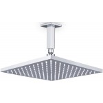 Κεφαλή ντους οροφής 30x30 από ABS 1 ροής & βραχίονα 10cm, χρώμα: Χρωμέ επιφάνεια: Γυαλιστερή Κεφαλές ντους