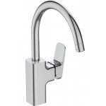 Kitchen tap Deck-mounted material: Brass, color: Chrome surface: Glossy Deck-mounted Kitchen tap Deck-mounted material: Brass, color: Chrome surface: Glossy Deck-mounted
