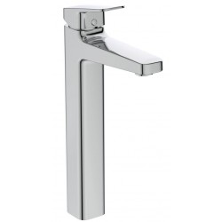 Μπαταρία νιπτήρος επικαθήμενη αναμεικτική από ορείχαλκο για νιπτήρα ελεύθερης τοποθέτησης με βαλβίδα pop-up  Y32,1cm, χρώμα: Χρωμέ επιφάνεια: Γυαλιστερή Επικαθήμενες