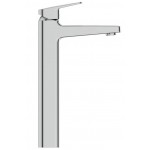 Wash basin tap Deck-mounted for free-standing washbasin material: Brass mixer Without waste 32,1cm, color: Chrome surface: Glossy Deck-mounted