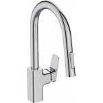 Kitchen tap Deck-mounted material: Brass with shower, color: Chrome surface: Glossy Deck-mounted Kitchen tap Deck-mounted material: Brass with shower, color: Chrome surface: Glossy Deck-mounted