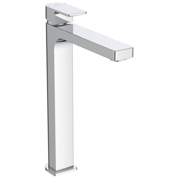 Wash basin tap Deck-mounted for free-standing washbasin material: Brass mixer Without waste, color: Chrome surface: Glossy Deck-mounted