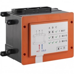 Μπαταρία ντουζιέρας εντοιχιζόμενη εσωτερικό μέρος 1 εξόδου Εντοιχιζόμενες εσωτερικό μέρος