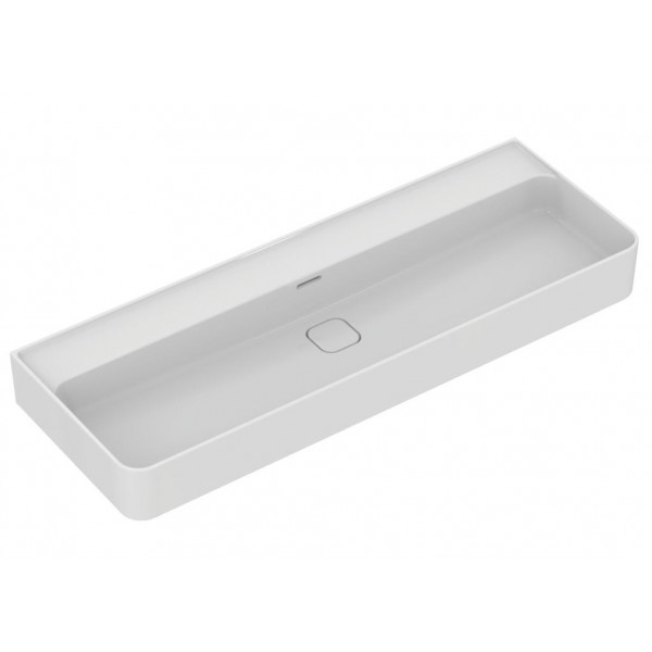 Washbasin Wall-mounted 120x43x13 no pedestal With 1 bowl Without hole material: Porcelain, color: White surface: Glossy Wall-mounted Washbasin Wall-mounted 120x43x13 no pedestal With 1 bowl Without hole material: Porcelain, color: White surface: Glossy Wall-mounted