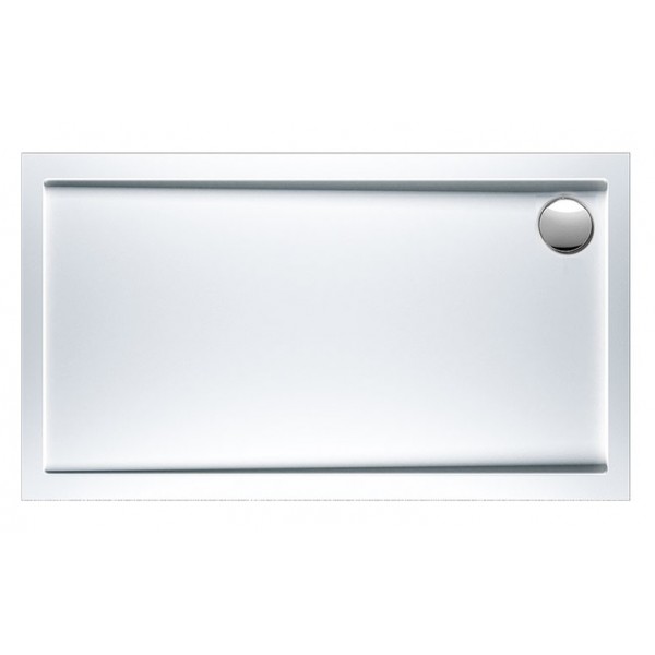 Shower tray Rectangular 140x90x5 material: Acrylic, color: White surface: Glossy Rectangular