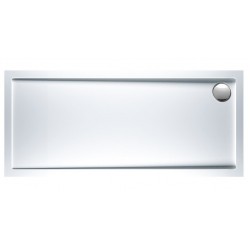 Ντουζιέρα ορθογώνια 160x80x5 από ακρυλικό, χρώμα: Λευκό επιφάνεια: Γυαλιστερή