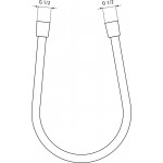 Σπιράλ 125cm από ABS silver storm, χρώμα: Χρωμέ επιφάνεια: Ματ Σπιράλ τηλεφώνου