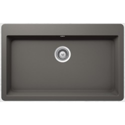 Sink Granite 83,8x53 free nested 1 bowl silverstone, color: Dark Grey Granite