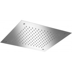 Κεφαλή ντους οροφής 38x38 από inox 1 ροής, χρώμα: Χρωμέ επιφάνεια: Βουρτσισμένη Κεφαλές ντους