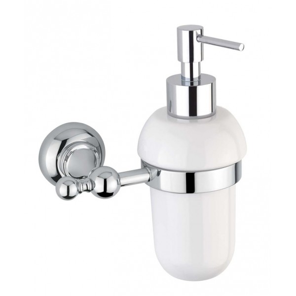 Dispenser material: Brass Wall-mounted 125ml, color: Chrome surface: Glossy Soap dispensers