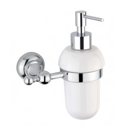 Dispenser material: Brass Wall-mounted 125ml, color: Chrome surface: Glossy Soap dispensers