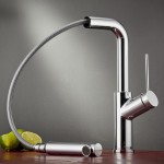 Kitchen tap Deck-mounted material: Brass With Pull-Out Spray 1 jet, color: Chrome surface: Glossy Deck-mounted Kitchen tap Deck-mounted material: Brass With Pull-Out Spray 1 jet, color: Chrome surface: Glossy Deck-mounted
