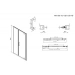 Καμπίνα ντουζιέρας ευθύγραμμη 140x195 6mm ανοιγόμενη επιφάνεια: Ματ, χρώμα: Μαύρο Ευθύγραμμες Καμπίνα ντουζιέρας ευθύγραμμη 140x195 6mm ανοιγόμενη επιφάνεια: Ματ, χρώμα: Μαύρο Ευθύγραμμες