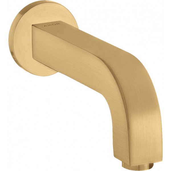 Εκροή (στόμιο) 16,5cm επίτοιχος τύπος brushed gold optic από ορείχαλκο, χρώμα: Χρυσό επιφάνεια: Βουρτσισμένη Στόμια (ρουξούνια)