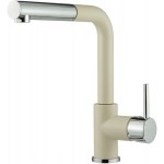 Kitchen tap Deck-mounted material: Brass With Pull-Out Spray 1 jet, color: Chrome/Beige surface: Matt Deck-mounted Kitchen tap Deck-mounted material: Brass With Pull-Out Spray 1 jet, color: Chrome/Beige surface: Matt Deck-mounted