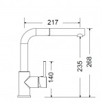 Kitchen tap Deck-mounted material: Brass with shower superwhite, color: Chrome/White surface: Matt Deck-mounted Kitchen tap Deck-mounted material: Brass with shower superwhite, color: Chrome/White surface: Matt Deck-mounted