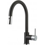 Kitchen tap Deck-mounted material: Brass With Pull-Out Spray 1 jet nero, color: Chrome/Black surface: Matt Deck-mounted Kitchen tap Deck-mounted material: Brass With Pull-Out Spray 1 jet nero, color: Chrome/Black surface: Matt Deck-mounted