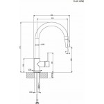Kitchen tap Deck-mounted material: Brass With Pull-Out Spray 1 jet super white, color: Chrome/White surface: Matt Deck-mounted Kitchen tap Deck-mounted material: Brass With Pull-Out Spray 1 jet super white, color: Chrome/White surface: Matt Deck-mounted