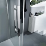 Shower enclosure Linear 147x200 8mm opening surface: Glossy, color: Chrome Linear Shower enclosure Linear 147x200 8mm opening surface: Glossy, color: Chrome Linear