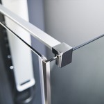 Shower enclosure Linear 147x200 8mm opening surface: Glossy, color: Chrome Linear Shower enclosure Linear 147x200 8mm opening surface: Glossy, color: Chrome Linear