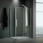 Shower enclosure Linear 147x200 8mm opening surface: Glossy, color: Chrome Linear Shower enclosure Linear 147x200 8mm opening surface: Glossy, color: Chrome Linear