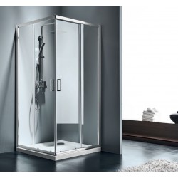 Καμπίνα ντουζιέρας ορθογώνια 120x70x180 5mm συρόμενη επιφάνεια: Γυαλιστερή, χρώμα: Χρωμέ Ορθογώνιες