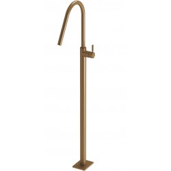 Wash basin tap Floor-standing - complete set 124,5cm brushed bronze material: Brass, color: Bronze surface: Brushed Floor standing
