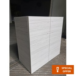 Ντουλάπι 60x31x60 από ξύλο συνθετικό, χρώμα: Λευκό Faturini