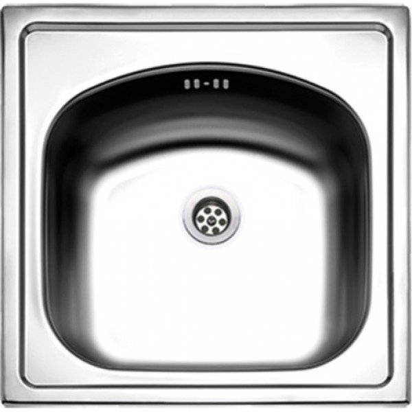 Sink Stainless (Steel) 44,5x44,5 material: Inox surface: Matt free nested 1 bowl, color: Chrome Stainless steel