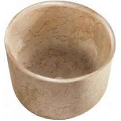 Washbasin Free standing 42x42x35 material: Marble Without hole Without overflow, color: Beige surface: Matt Free standing