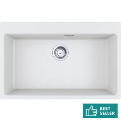 Sink Granite 78x50 free nested 1 bowl polar white, color: White Granite