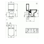Flushing cistern Low level pressure, color: White Close-coupled toilets cisterns