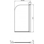 Καμπίνα μπανιέρας ευθύγραμμη 80x140 5mm σταθερή επιφάνεια: Ματ, χρώμα: Μαύρο Ευθύγραμμες Καμπίνα μπανιέρας ευθύγραμμη 80x140 5mm σταθερή επιφάνεια: Ματ, χρώμα: Μαύρο Ευθύγραμμες