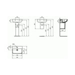 Pedestal Floor standing, color: White Pedestals Pedestal Floor standing, color: White Pedestals