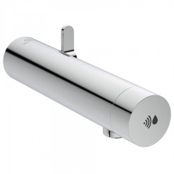 Wash basin tap Wall-mounted exposed material: Brass electronic, color: Chrome surface: Glossy Wall-mouned exposed