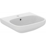 Washbasin Wall-mounted 50x44x15 no pedestal With 1 bowl With hole in the middle material: Porcelain, color: White surface: Glossy Wall-mounted Washbasin Wall-mounted 50x44x15 no pedestal With 1 bowl With hole in the middle material: Porcelain, color: White surface: Glossy Wall-mounted